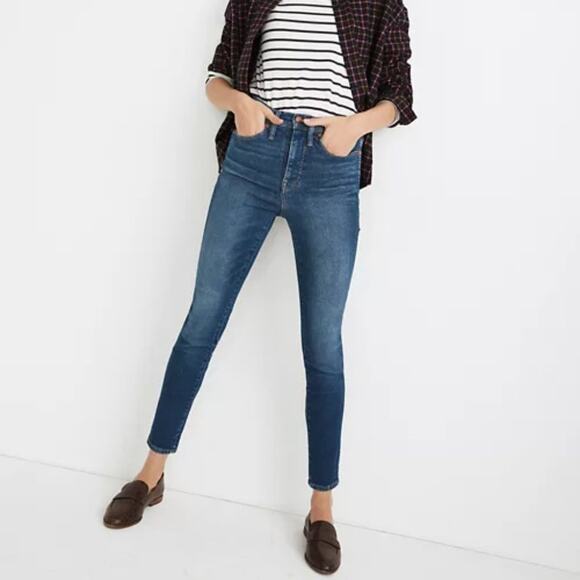Madewell 10" High-Rise Skinny Jeans Winston Wash - Picture 2 of 7